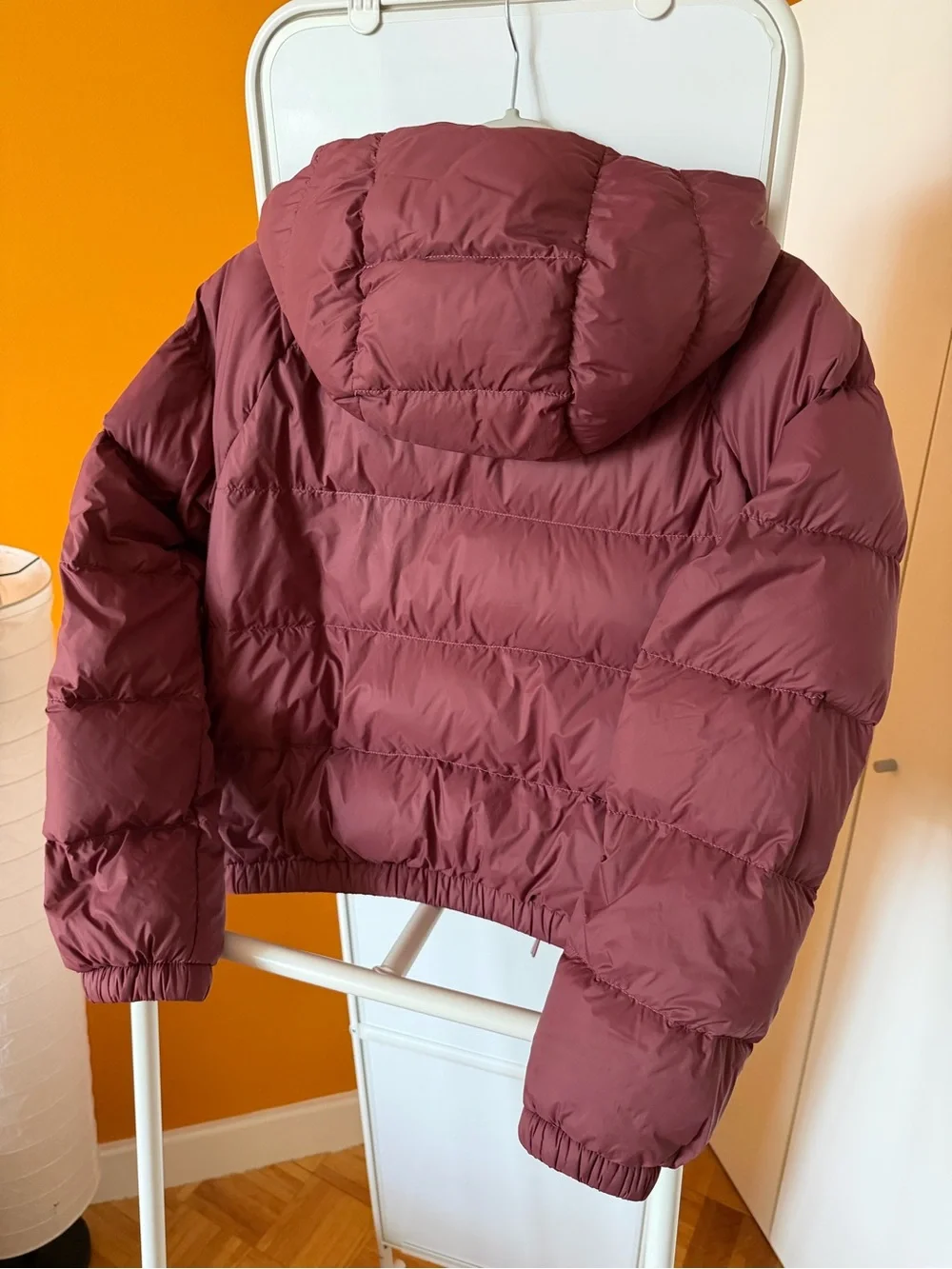 The North Face dusty rose puffer down jacket